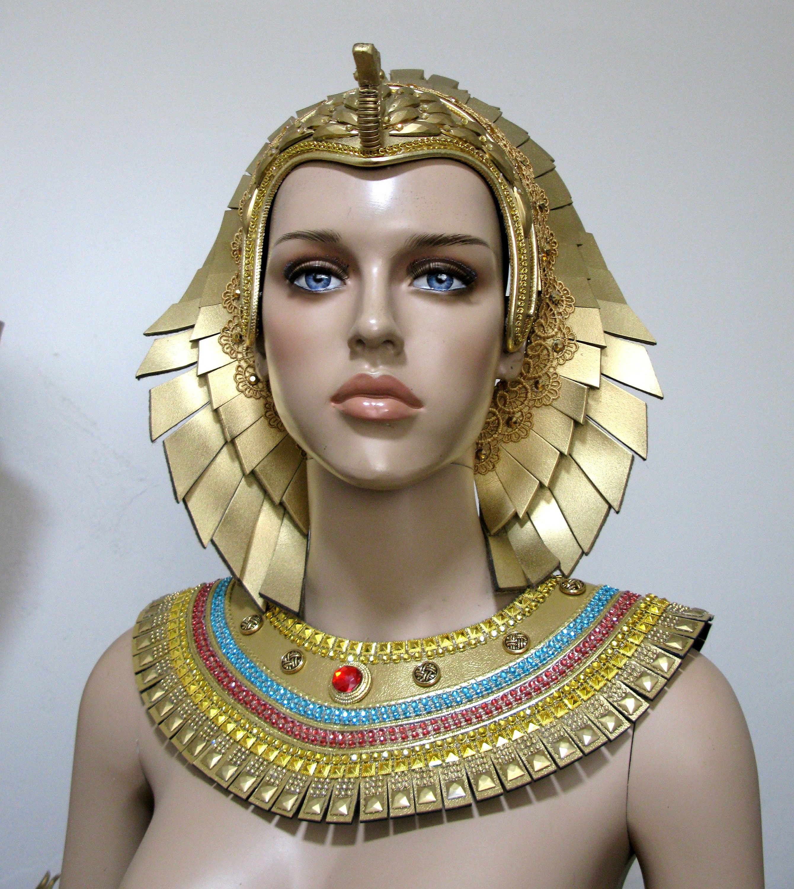 Egyptian Headpiece and Collar READY TO SHIP The Tenth Etsy