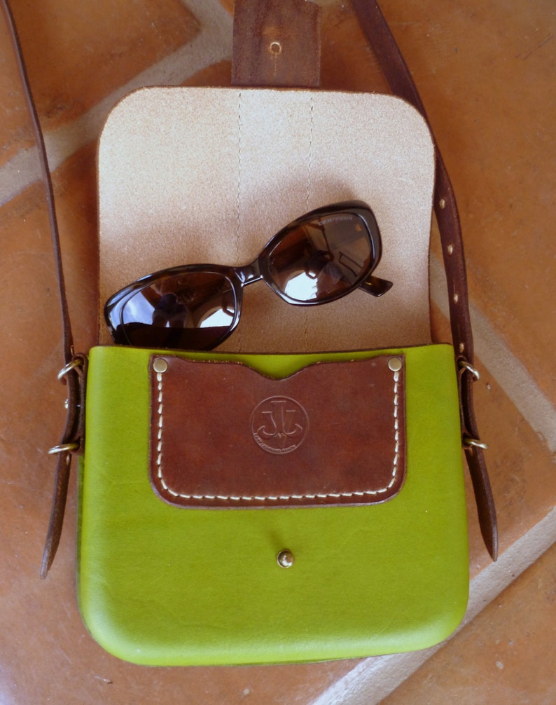 Hand Stitched Molded Leather Cross Body Saddle Bag New Etsy