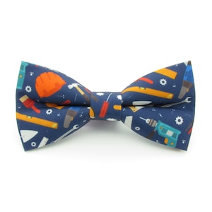 Pajarita de obrero de la construcción - Patrón de constructor / Herramientas eléctricas / Pajaritas de hombre / Decorador / Destornillador / Pajaritas de niño / Pajarita de constructor /