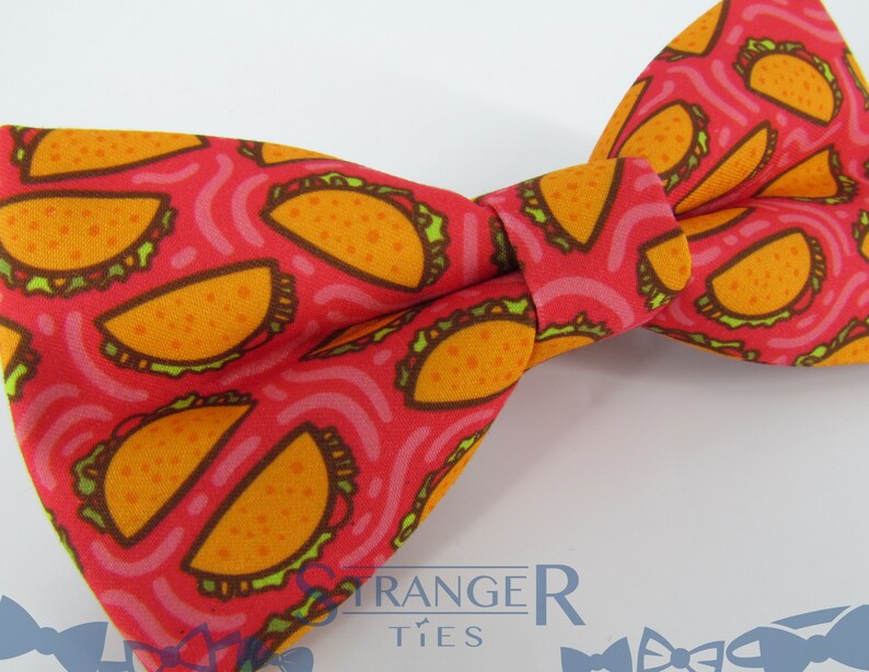 Mens Bowtie Fiesta Party Taco Truck Taco Bowtie Hard Shell Mexican Fast Food Pattern Boys Bowties Unusual Bowties |