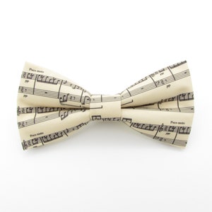 Music Score Bowtie & Pocket Square Musicians Bowtie Formal Bow Tie ...