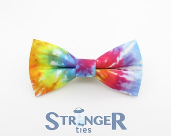 Tie Dye Bowtie - Tie-die-patroon | Hippie 60's geïnspireerd vlinderdas | Heren strikjes | Jongens strikjes | Leuke vlinderdas van Stranger Ties