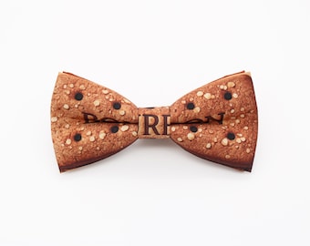 Bourbon Biscuit Inspired Bowtie - Biscuit Lover Gift | Handmade Chocolate Cookie Bow Tie | Novelty Food Accessory