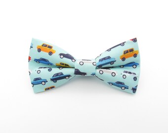 Hellblaue Vintage Auto Fliege - Lustige Spielzeugauto Fliege | Auto Liebhaber Fliegen | Car Enthusiast Hochzeit | Herren Fliegen | Jungen Fliegen |