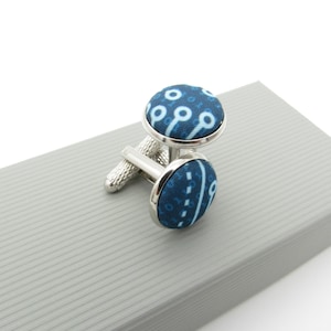 Boutons de manchette à puce électronique bleus - Boutons de manchette inspirés d&#39;une puce électronique | Bouton de manchette technologique | Boutons de manchette de mariage | Boutons de manchette en tissu | Circuit imprimé |