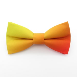 Orange to Yellow Fade Bowtie - Sunset Bowties | Colour Fade | Yellow, Orange and Red Ombre | Men&#39;s Bowtie | Serene | Wedding Bowtie | Bright