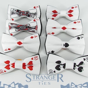Unisexe carte à jouer motif poker fantaisie noeud papillon-neuf 