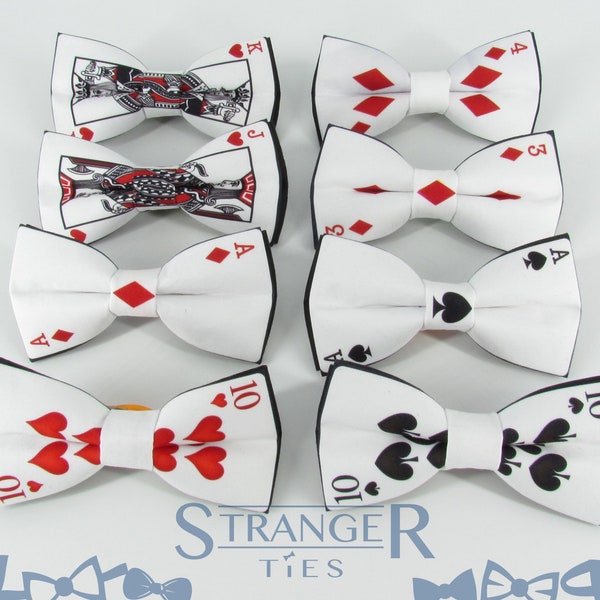 Noeuds papillon pour cartes à jouer - Cartes | Carte à jouer | Hommes | Nœud papillon de poker | Noeuds papillon inhabituels | Amusant | Croisière | Mariage | Jeux de hasard |