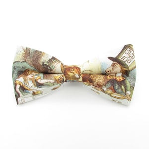 Alice Tea Party Themed Bowtie - Mens Bowtie | Cruise Formal | Wedding | Mad Tea Party | Classic Images | Wonderland Bowtie