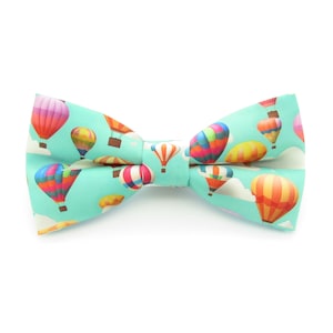 Hot Air Balloon Bowtie - Colourful Balloons | Sky Bowtie | Balloon Festival | Cartoon Air Balloons | Themed Bowties | Stranger Ties | Boys