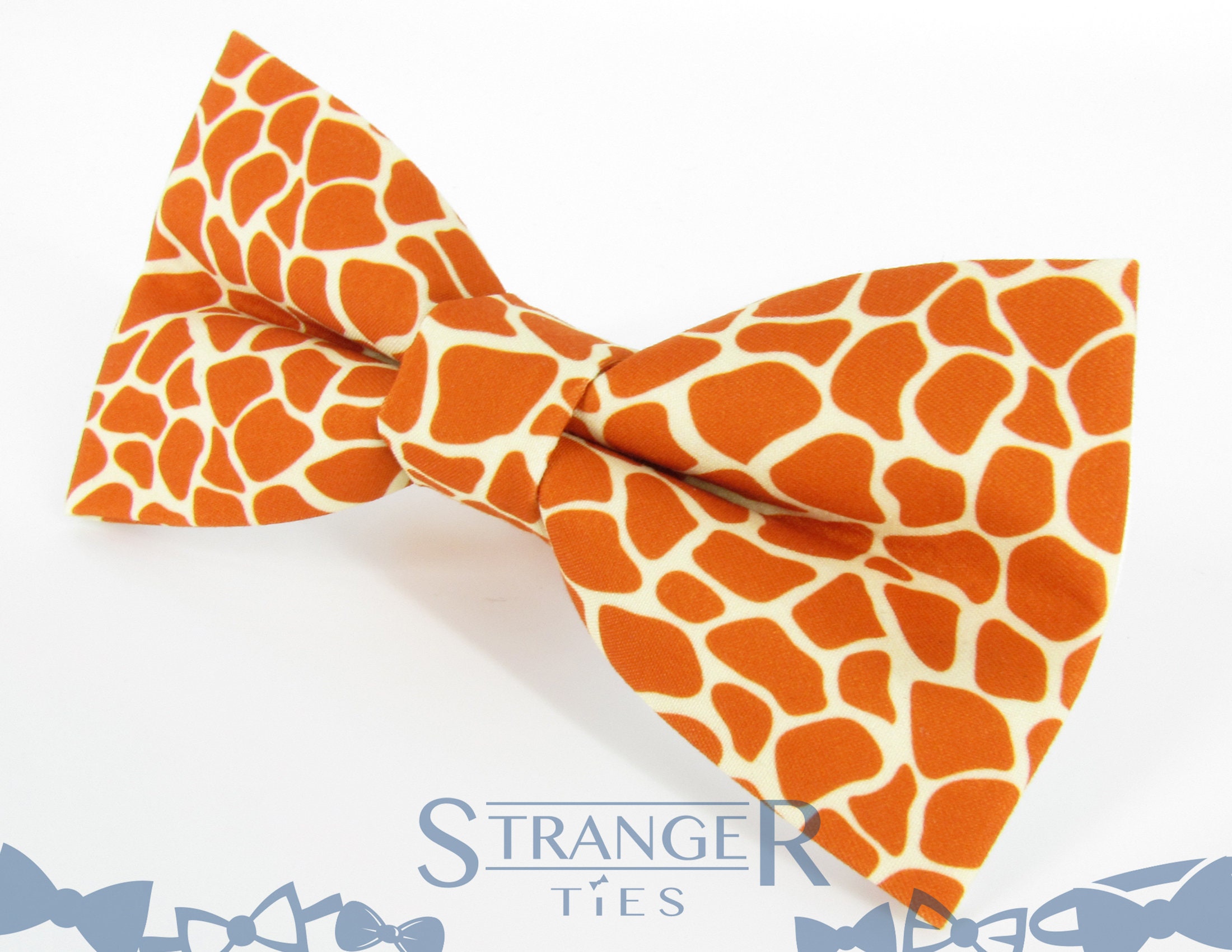 Giraffe Print Bowtie Animal Pattern Bowtie Yellow & Brown - Etsy UK