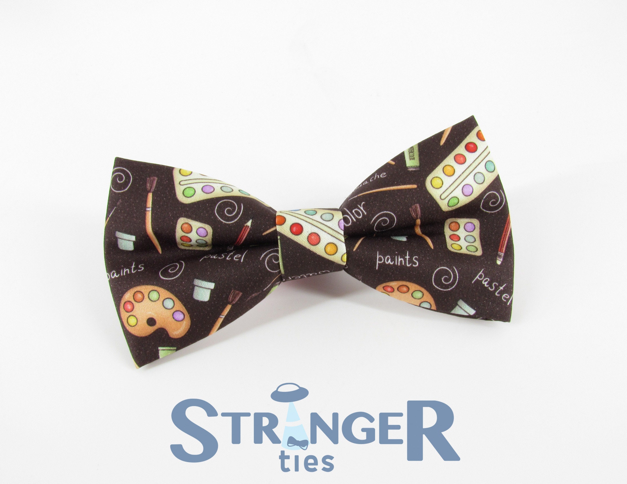Artist Patterned Bowtie Painter Bowtie Arty Bowtie Art - Etsy Singapore