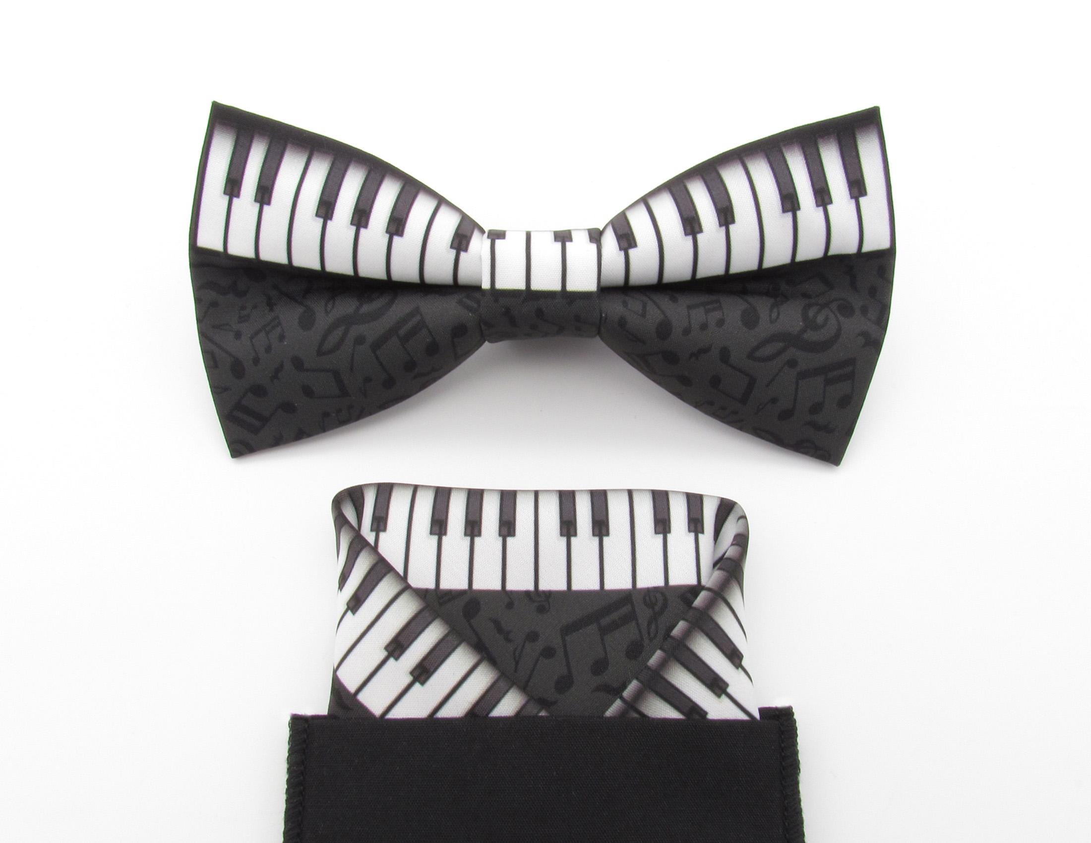 Piano Keys Bowtie Set - Musical Bowtie | Jazz Bowtie | Music
