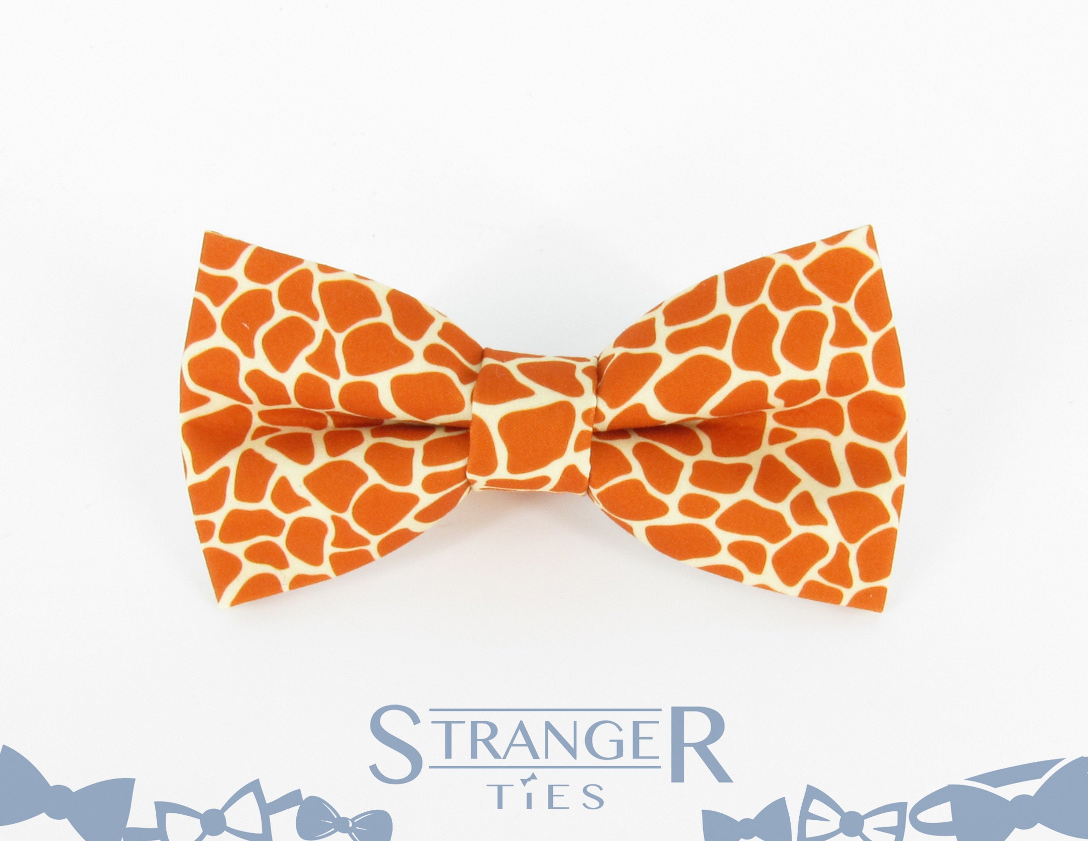 Giraffe Print Bowtie Animal Pattern Bowtie Yellow & Brown - Etsy UK