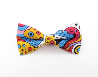 Pop Art Bowtie - Abstract Art Patterned Bowties | Colourful Arty Bowtie | Art Bowties | Artist Bowtie | Quirky Bowties