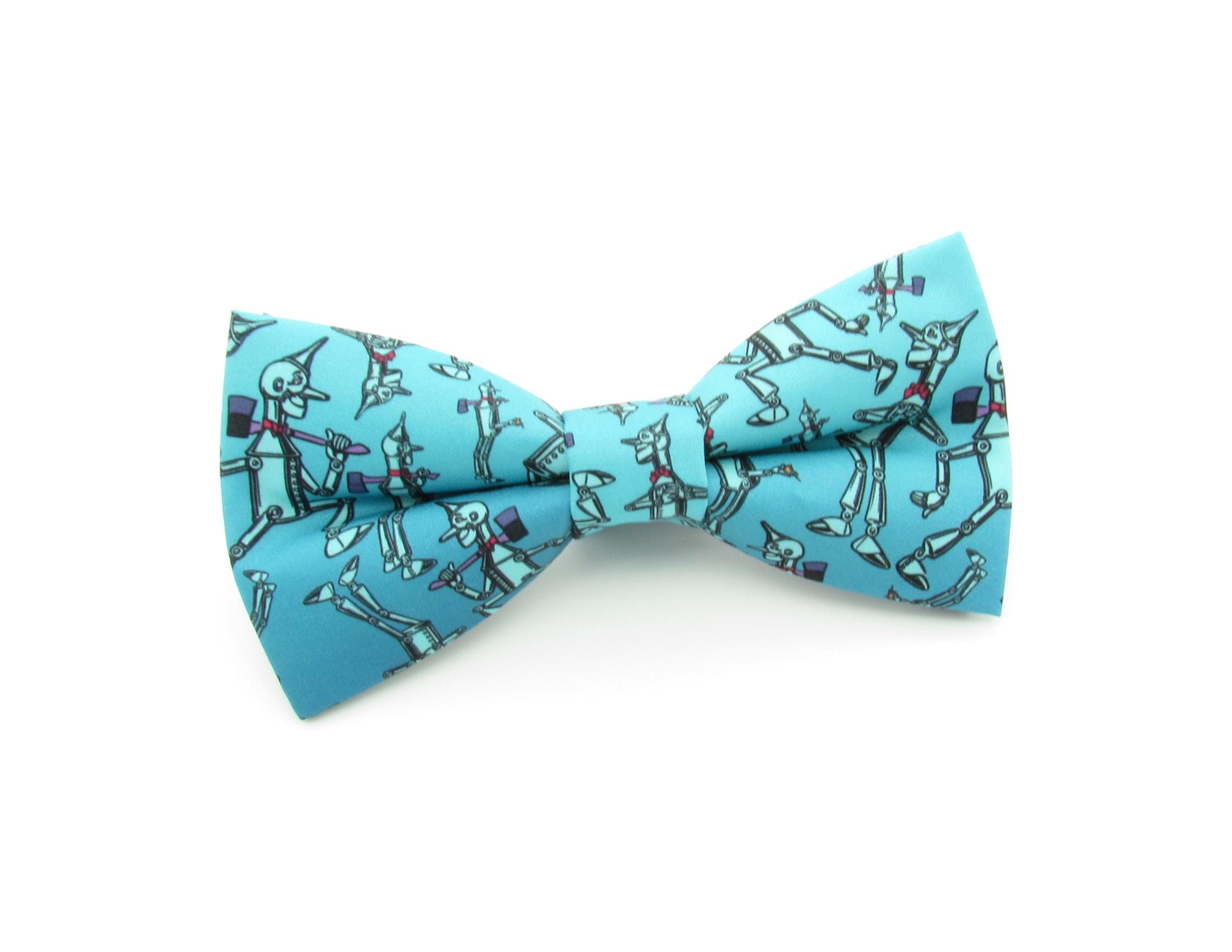 Tin Man Bowtie - Fantasy Woodcutter Bowtie | Blue Bowties | Tinman