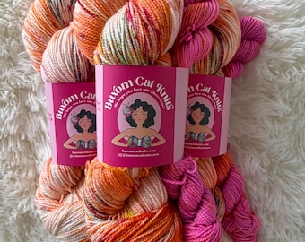 WITCH SOCKS  Plump Sock Set Hand Dyed Yarn