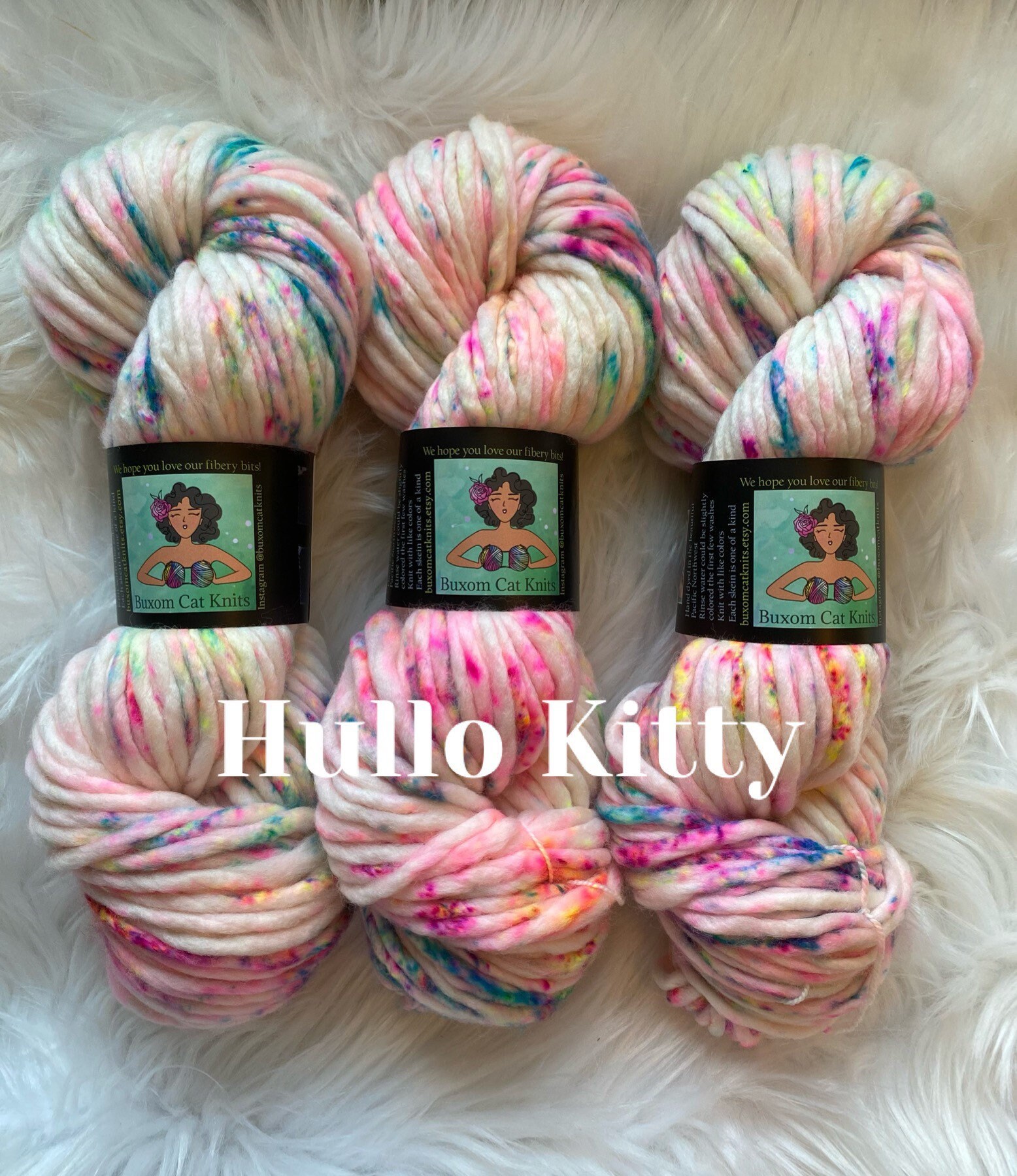 Hand dyed yarn, super bulky yarn