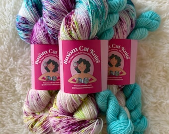 Little Dragon  Plump Sock Set Hand Dyed Yarn