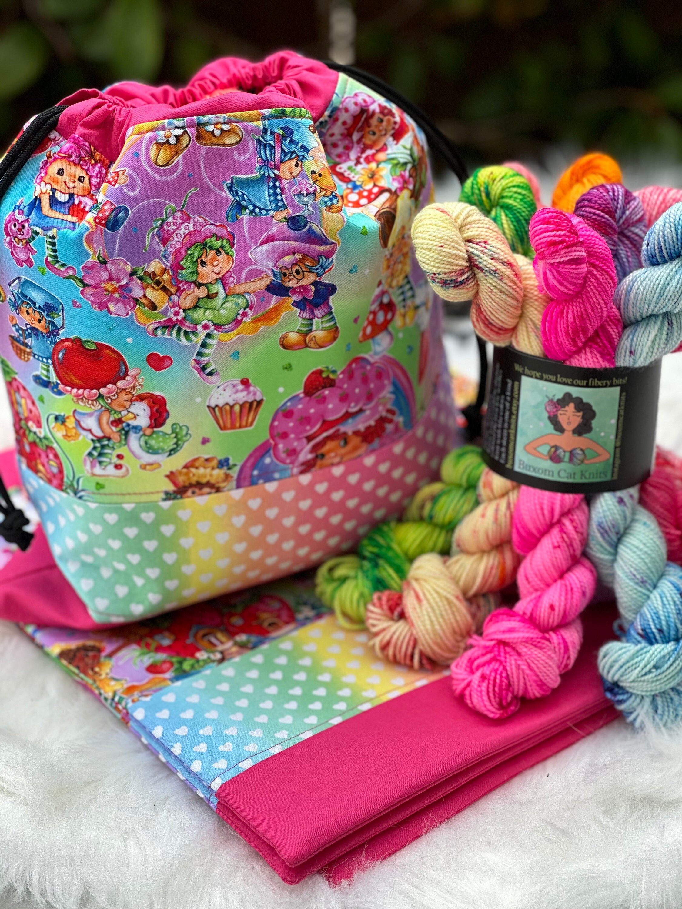 Strawberry Shortcake and Friends Mini Skein Yarn Gift Bundle