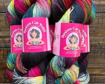 GEMSTONE Family Sock 4ply Hand Dyed Yarn, Indie Dyed, Socks, Sweaters, Shawls