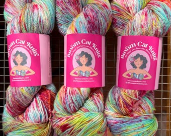 Sprinkled Bliss Plump Sock 2ply Hand Dyed Yarn