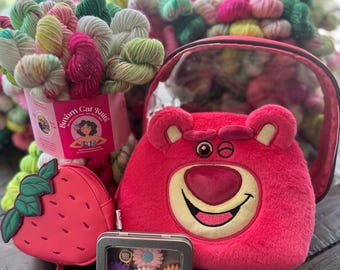 Lotso Sparkel Mini Skein Gift Bundle Hand dyed yarn mini skeins stellina sock