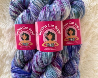 Violet Tough Sock Yarn Hand Dyed