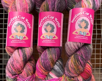 Witch & Bitch Single Ply Yarn Fingering Hand Dyed