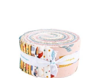 Thimbelina Fabric Strips by Riley Blake Designs, 40 Pcs Rolie Polie 2.5"