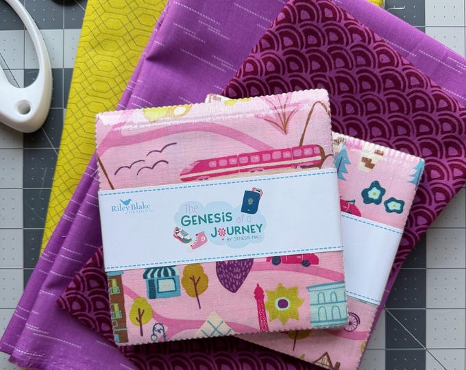 Featured listing image: Genesis Of A Journey Riley Blake Quilt Kit Curated Collection