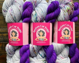 SUGAR PLUM FAIRY Family Sock Set 4ply Hand Dyed Yarn, Indie Dyed, Socks, Sweaters, Shawls