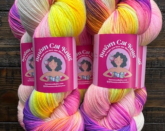 GLO Family Sock 4ply Hand Dyed Yarn, Indie Dyed, Socks, Sweaters, Shawls