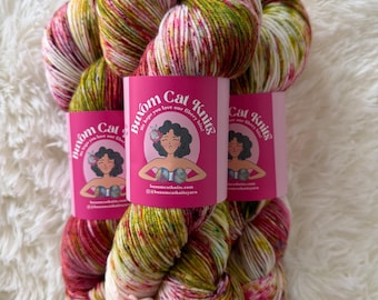 Pear Family Sock Yarn Hand Dyed