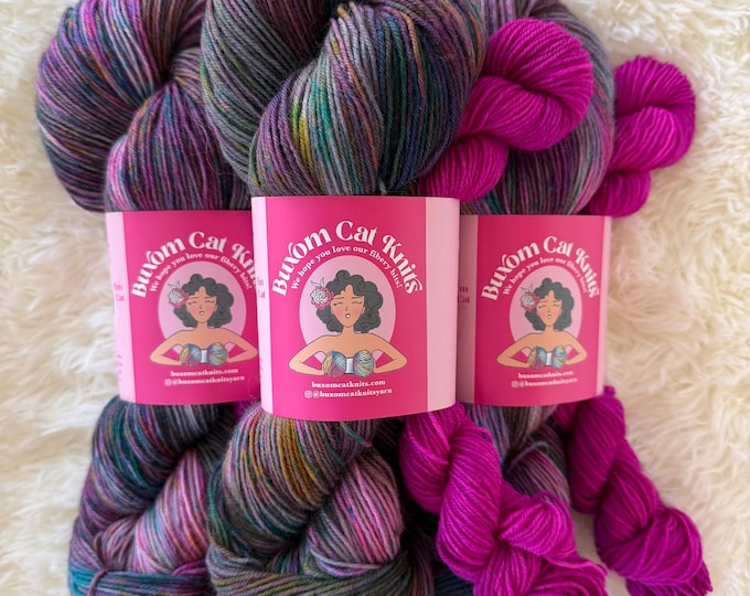 Featured listing image: Nightmare Tough Sock Set Hand Dyed