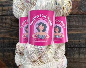 CREAM PIE Plump Sock 2ply Hand Dyed Yarn, Indie Dyed, Socks, Sweaters, Shawls