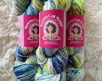 ACID RAIN Plump Sock  Hand Dyed Yarn