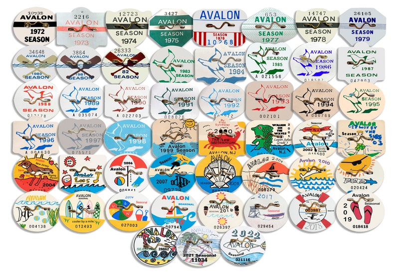 Beach Tags of Avalon, NJ. 958 Etsy