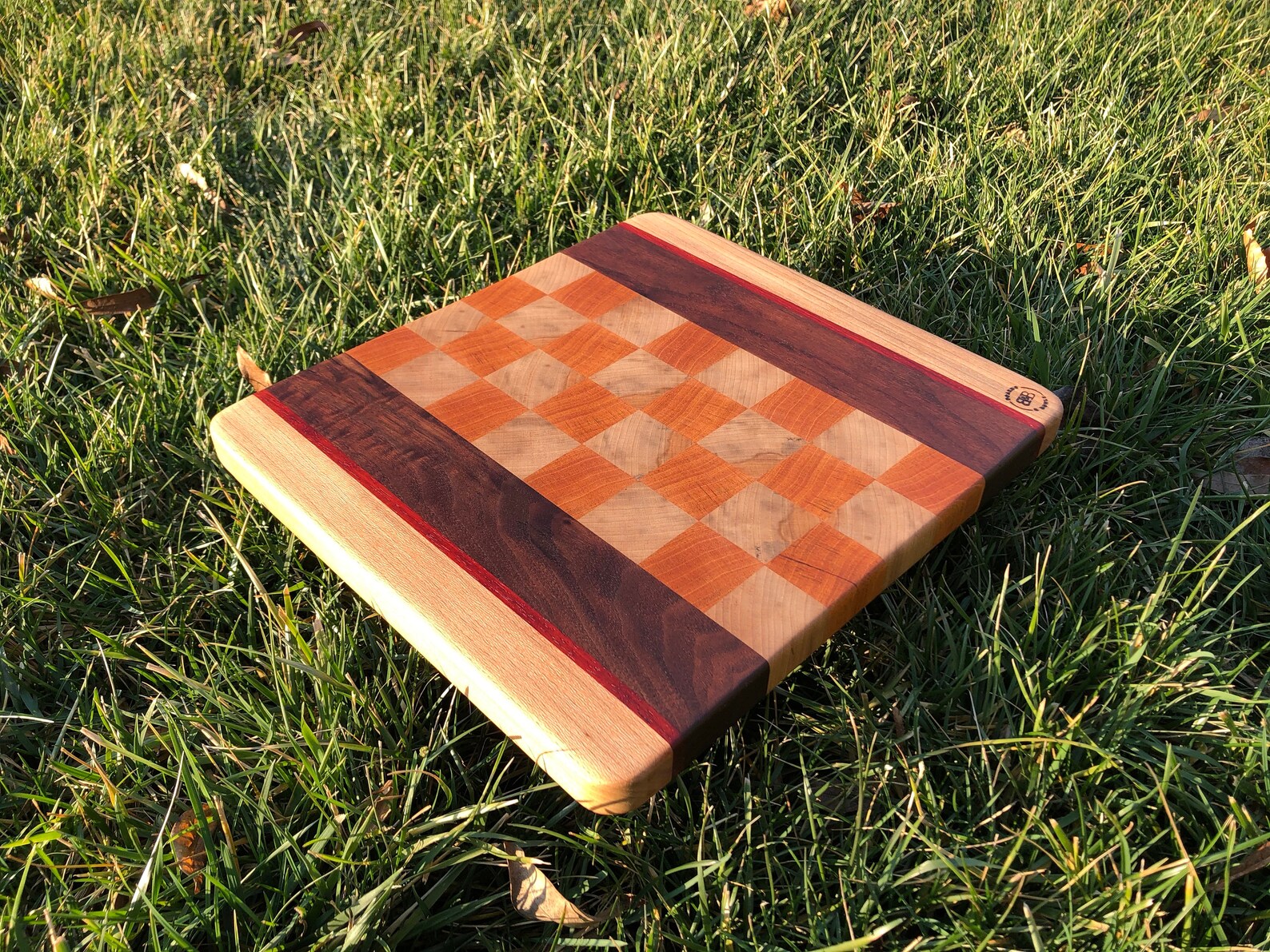 Checker Board Design Cutting Board Etsy