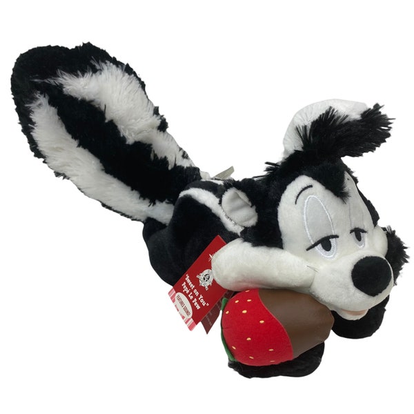 Nwt Hallmark Looney Tunes PEPE LE PEW Valentines "Sweet On You" Talking 13" Plush