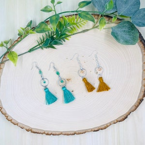 Tassel Earrings, Purple tassel earrings, unique tassel earrings, valentine&#39;s day earrings, dangle earrings, boho earrings, fringe earrings,