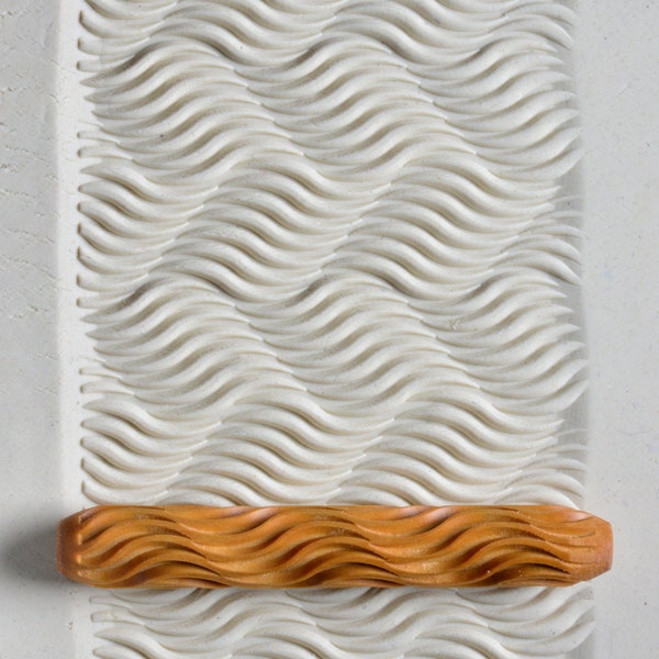 HR-069 Pottery Hand Roller - 3D Zigzag