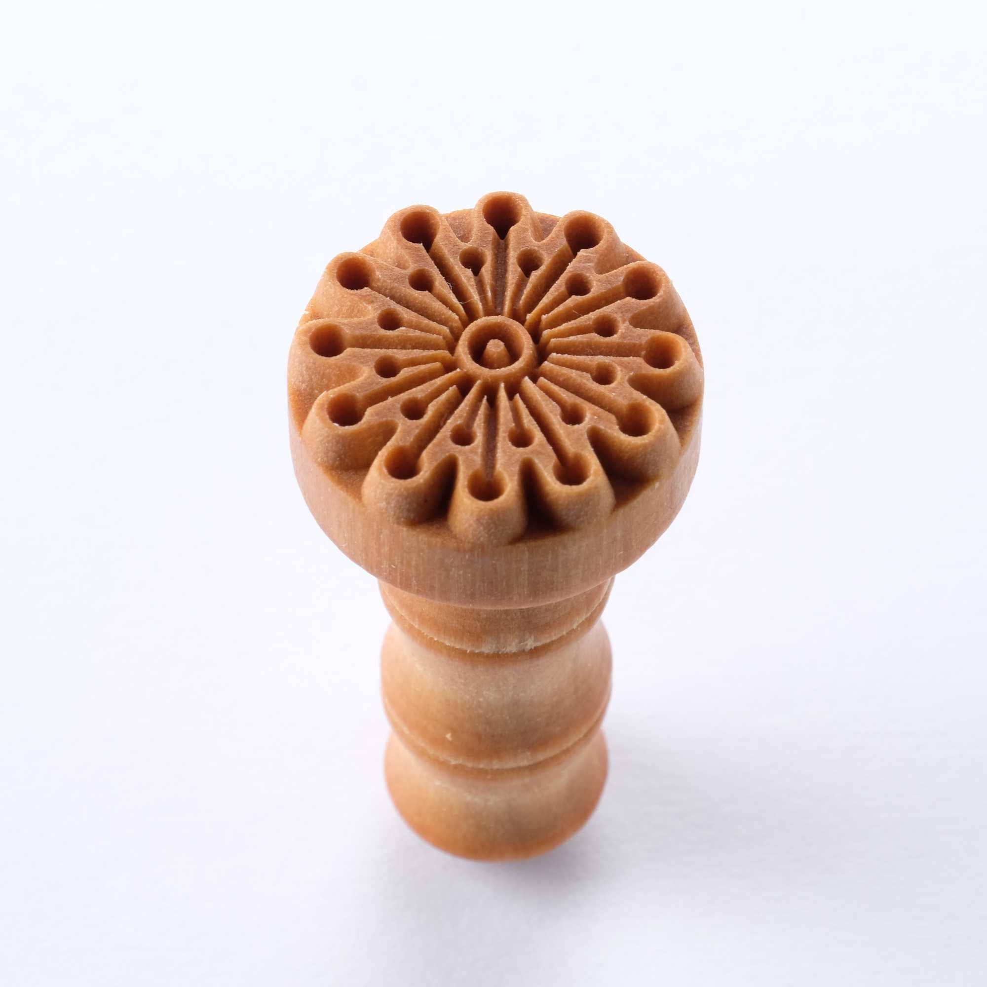 Scm-258 Medium Round Wood Pottery Stamp - Supernova - Etsy