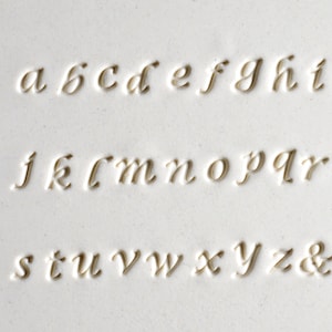 Lucida Lower Case Font Set / Alphabet Letters