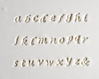 Lucida Lower Case Font Set / Alphabet Letters
