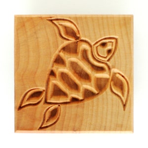 Ssl-019 Large Square Stamp - Sea Turtle