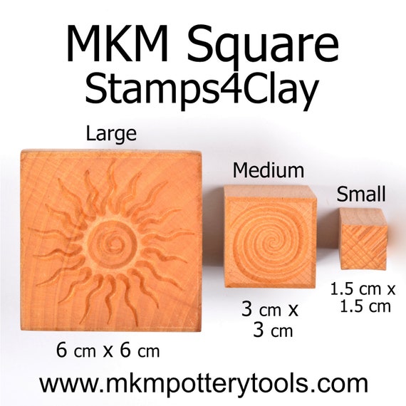 MKM Pottery Tools Scl 4 cm Large Scallop Shell Pottery Stamp