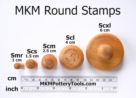 MKM Pottery Tools Scm 1 inch Medium Pottery Stamp