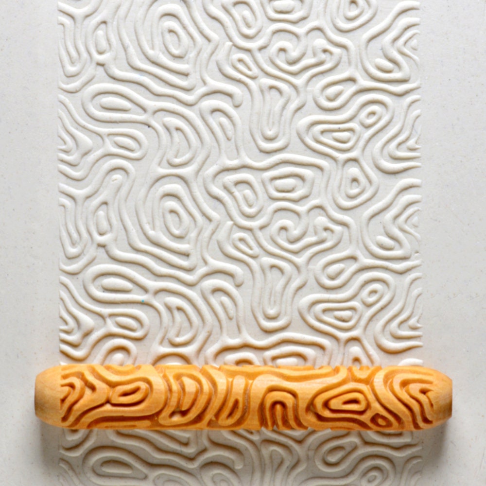 HR-060 Pottery Hand Roller - Topographic