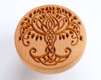 Scxl-056 Extra Large Round Stamp - Celtic Tree